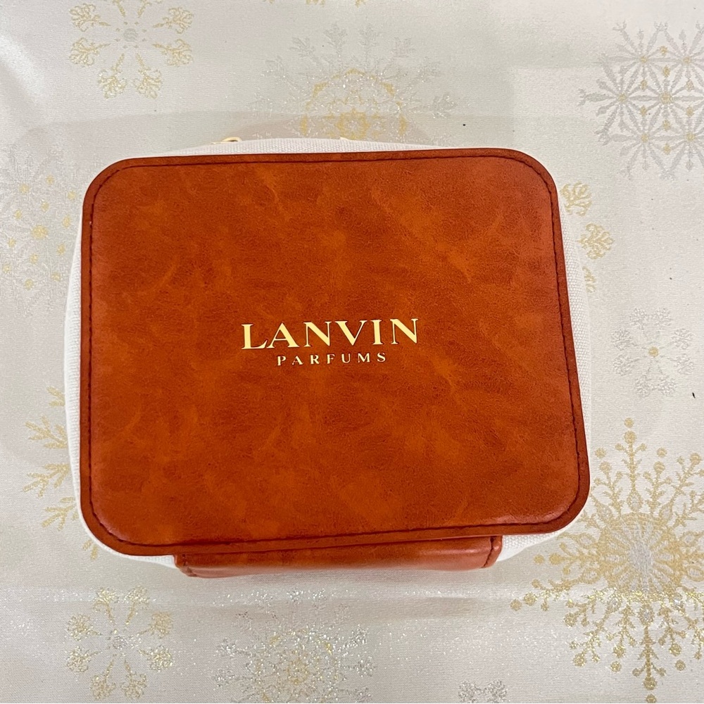 Lanvin Parfums Brown Cosmetic Bag